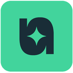 Nuralia logo: a dark rounded letterform with a four-pointed star cut out of its center, on a jade rounded square